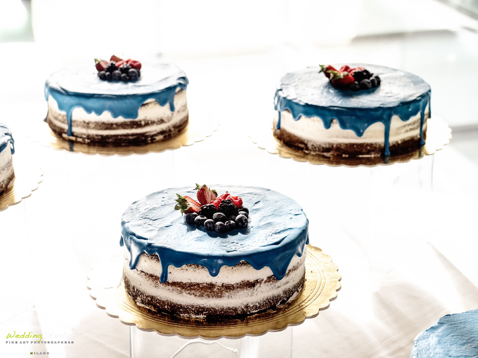 torta matrimonio blu